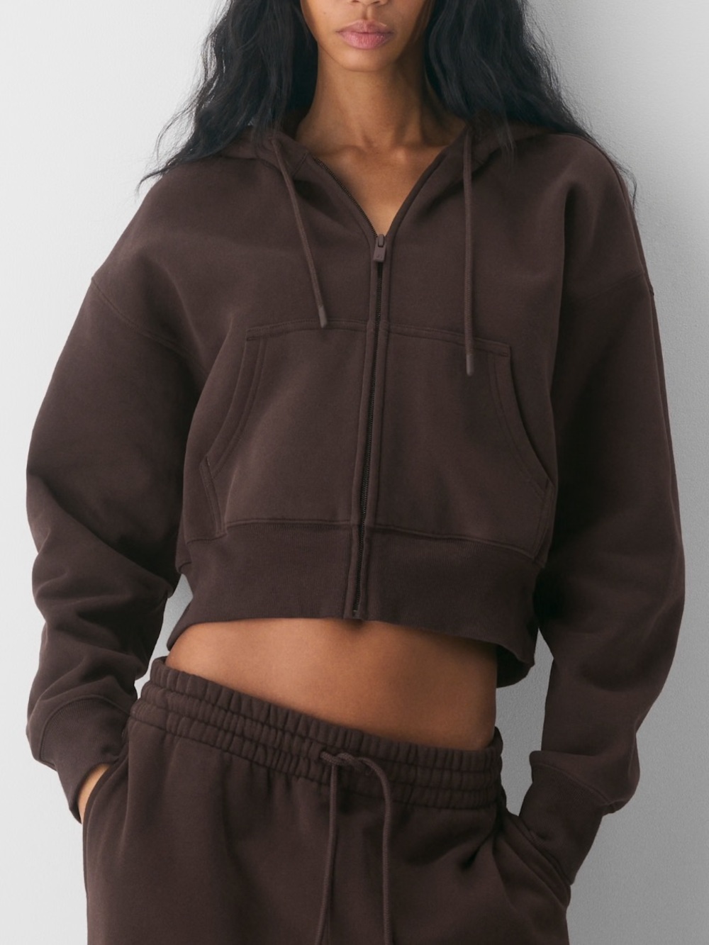 Aritzia Cozy Sweatfleece Boyfriend Boxy Zip Hoodie size XS